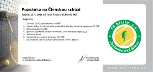 Členská schůze 2026